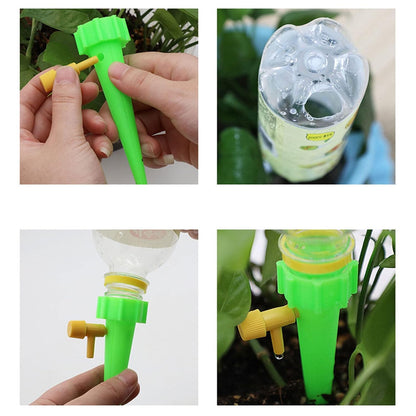 RF REDFOXX Drip irrigation kit for home garden, Self-watering spikes for plants, Automatic Plant Water Devices with Slow Release Control Valve Switch drip irrigation system (Pack of 10pcs).