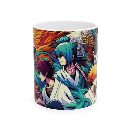 RF REDFOXX Anime Character Mug with Elemental Euphoria Design, 350ML