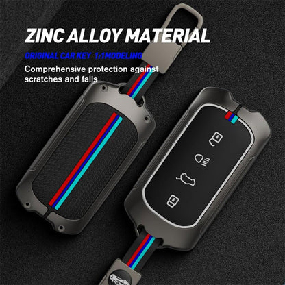 Metal Key Cover Compatible with 4-Button Smart Key – Durable, Stylish & Protective Key Case for Curvv & EV Models – Ultimate Protection for Your Key Fob.