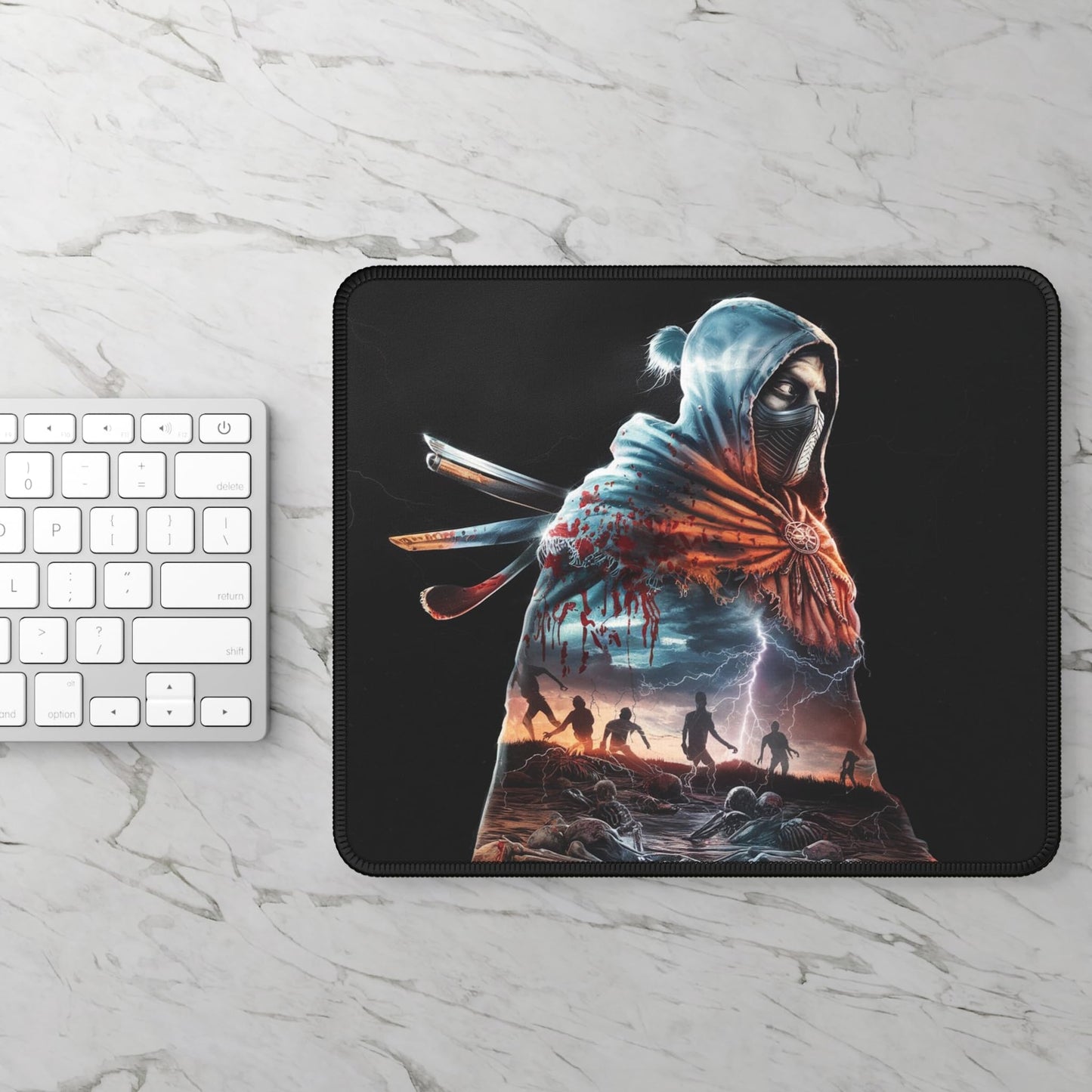 RF REDFOXX Anime Dark Designs Customised Designer Mouse Pad, Smooth & Non-Slip Rubber Base, for Laptop & Gaming, Pack of 1