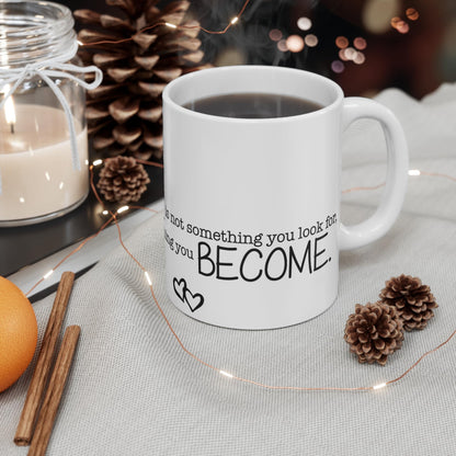 RF REDFOXX Inspirational Love Quote Coffee Mug, White Ceramic, 350 ML for Gifting and Present