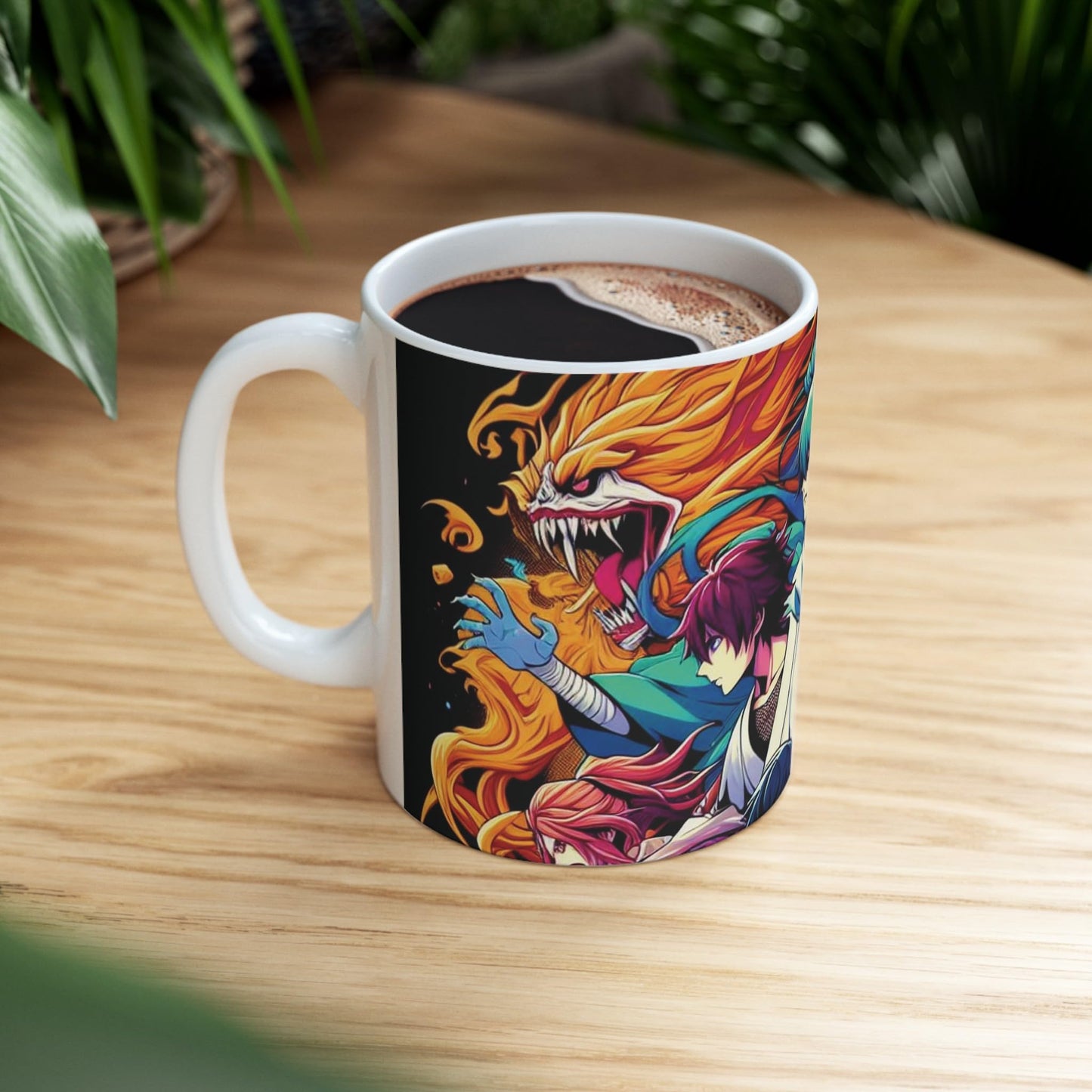 RF REDFOXX Anime Character Mug with Elemental Euphoria Design, 350ML