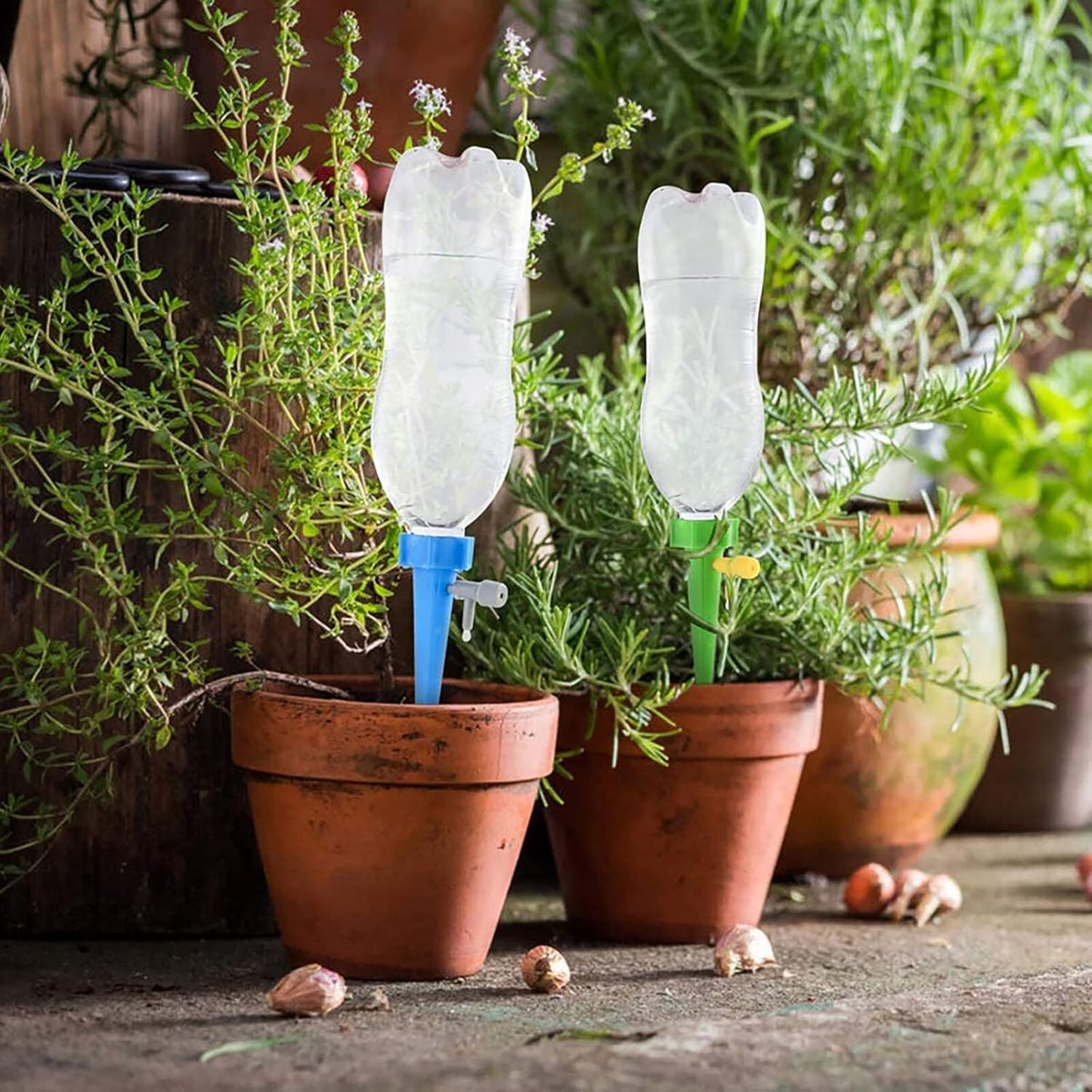 RF REDFOXX Drip irrigation kit for home garden, Self-watering spikes for plants, Automatic Plant Water Devices with Slow Release Control Valve Switch drip irrigation system (Pack of 10pcs).