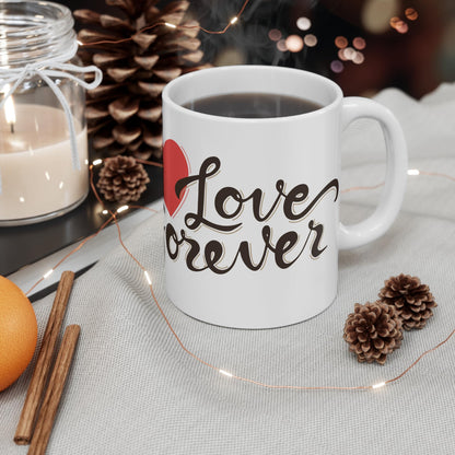RF REDFOXX Couple Love Design Coffee Mug, 350 ml - I Love You Message Printed - Gift for Boyfriend, Girlfriend, Husband, Wife, and Love Partners