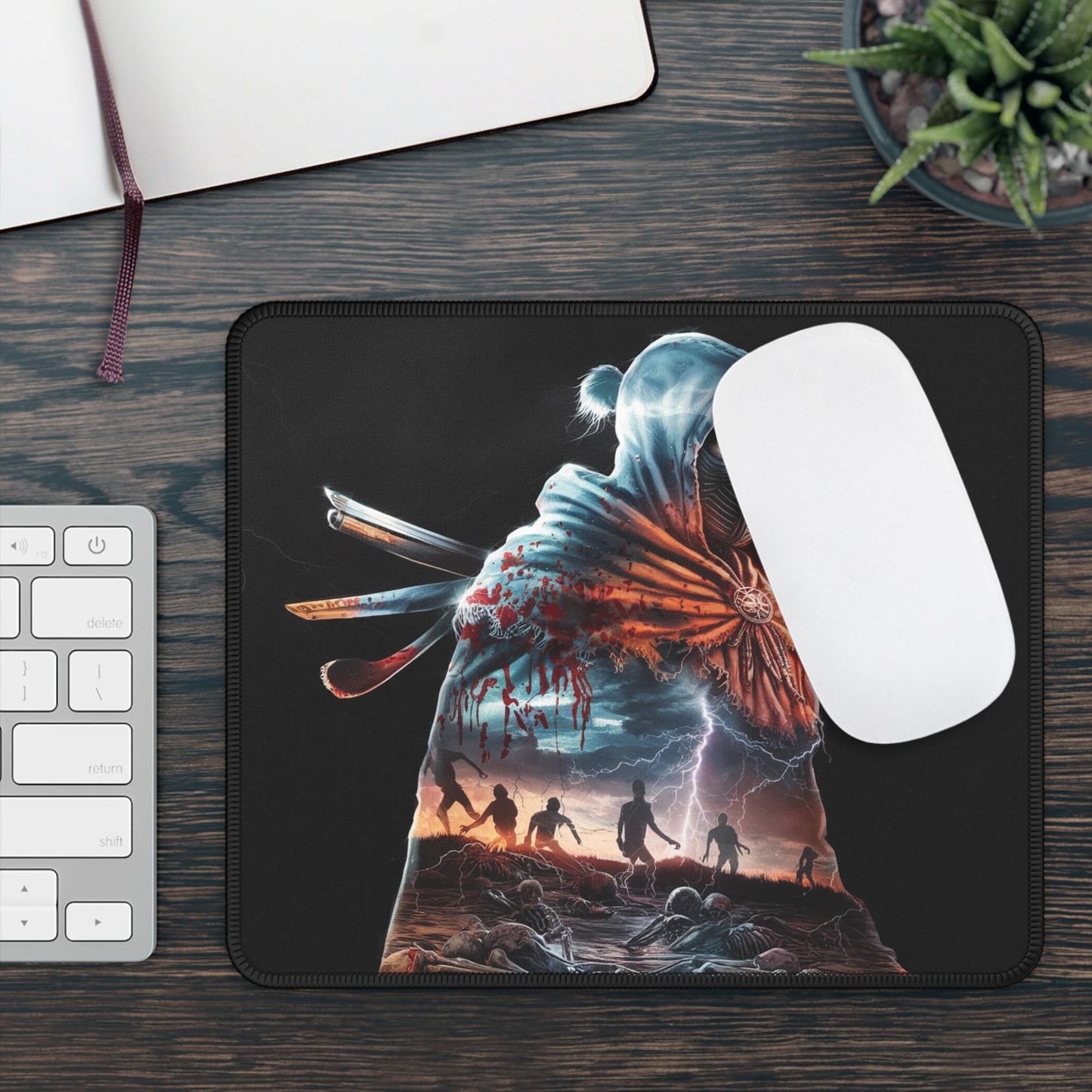 RF REDFOXX Anime Dark Designs Customised Designer Mouse Pad, Smooth & Non-Slip Rubber Base, for Laptop & Gaming, Pack of 1